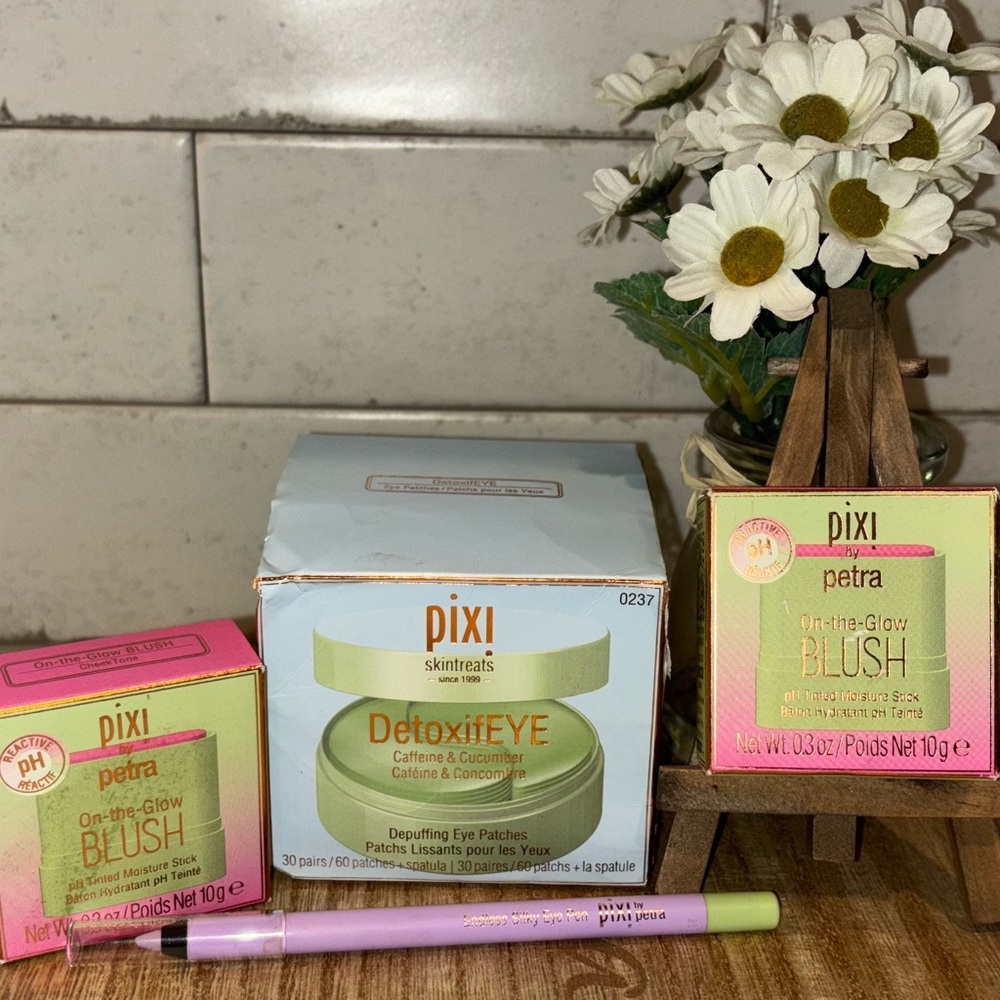 New- Pixi Skintreats DetoxifEYE and Blush Collection